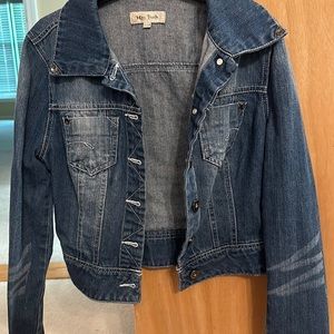 Size small cropped denim jacket